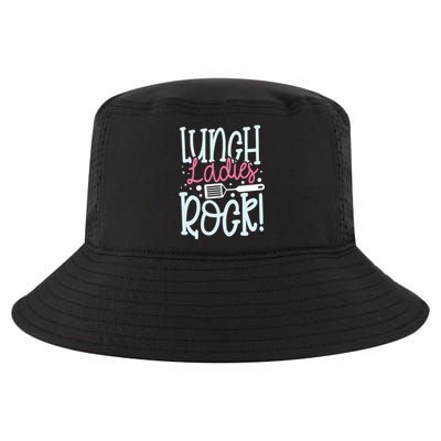 Lunch Ladies Rock Lady Squad School Woman Cafeteria Worker Cool Comfort Performance Bucket Hat