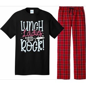 Lunch Ladies Rock Lady Squad School Woman Cafeteria Worker Pajama Set