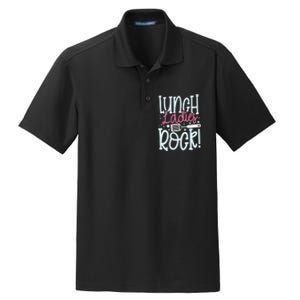 Lunch Ladies Rock Lady Squad School Woman Cafeteria Worker Dry Zone Grid Polo