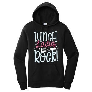 Lunch Ladies Rock Lady Squad School Woman Cafeteria Worker Women's Pullover Hoodie