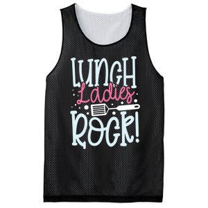 Lunch Ladies Rock Lady Squad School Woman Cafeteria Worker Mesh Reversible Basketball Jersey Tank