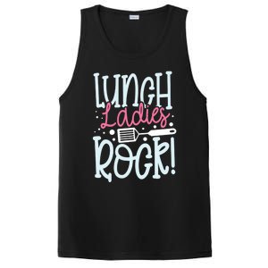 Lunch Ladies Rock Lady Squad School Woman Cafeteria Worker PosiCharge Competitor Tank