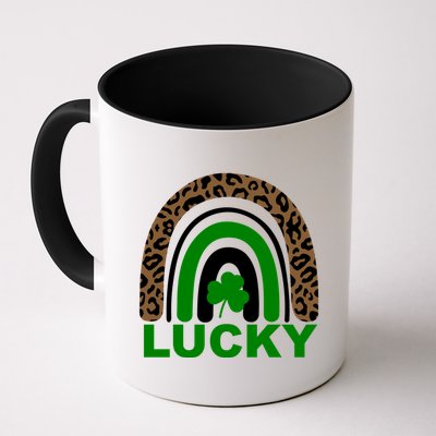 Lucky Leopard Rainbow Mug