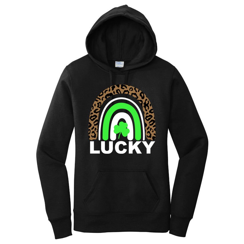Lucky Leopard Rainbow Women's Pullover Hoodie