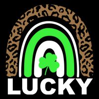 Lucky Leopard Rainbow Women's Crop Top Tee