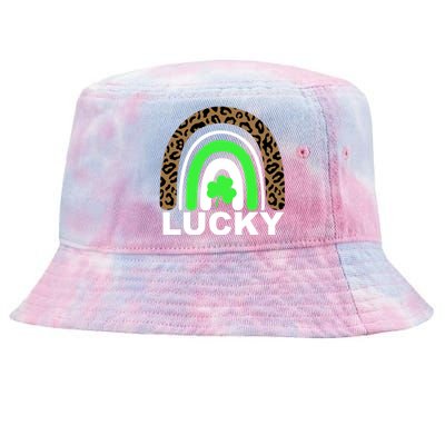 Lucky Leopard Rainbow Tie-Dyed Bucket Hat