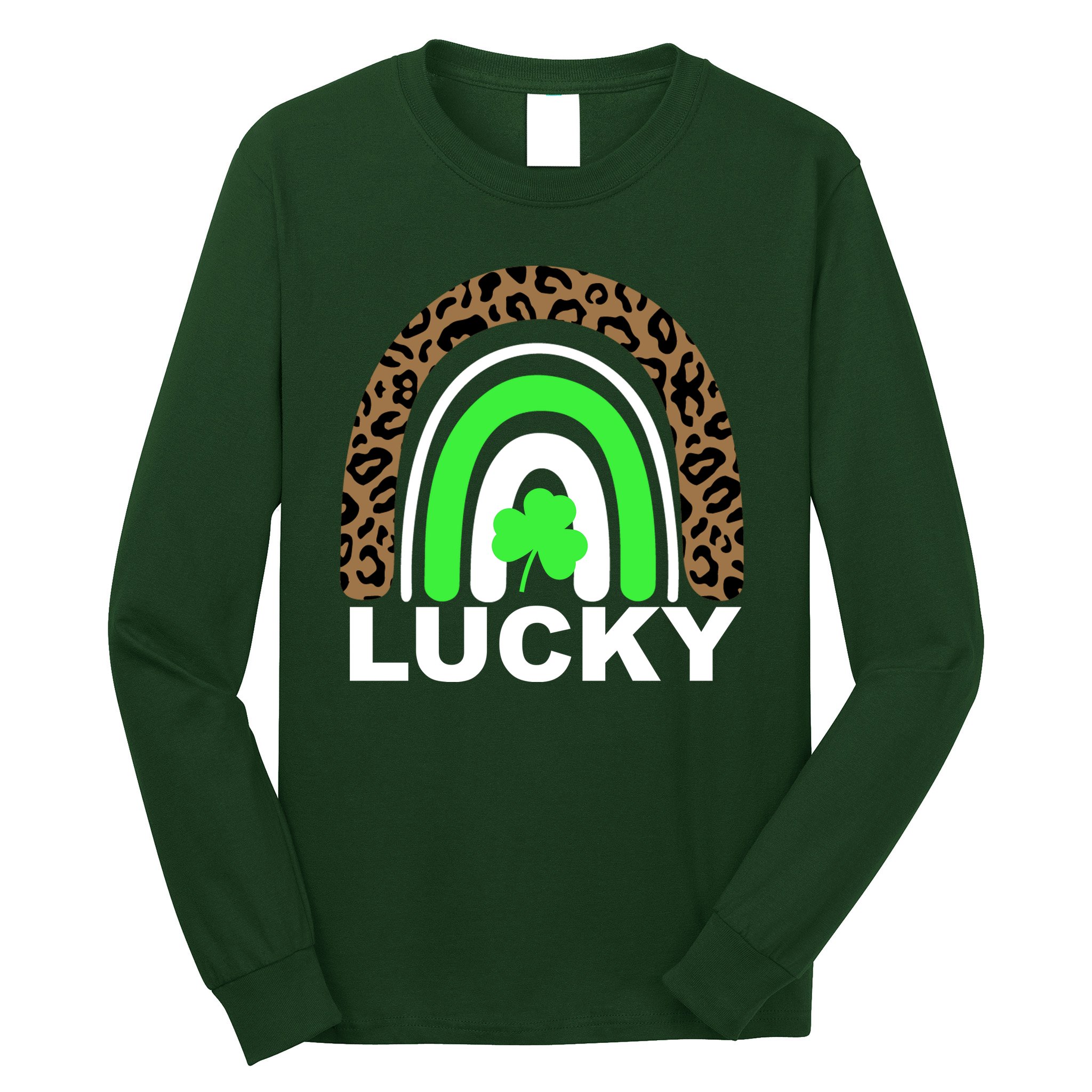 Lucky Leopard Rainbow Long Sleeve Shirt