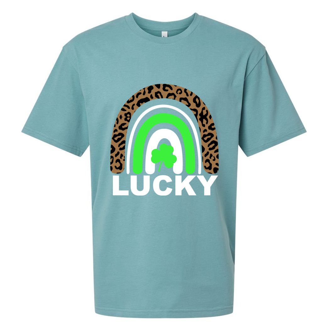 Lucky Leopard Rainbow Sueded Cloud Jersey T-Shirt