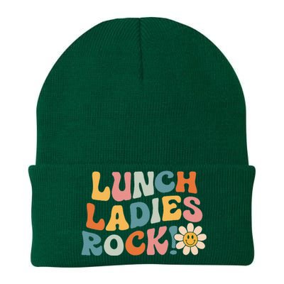 Lunch Ladies Rock! Retro Lunch Ladies Squad Cafeteria Crew Knit Cap Winter Beanie