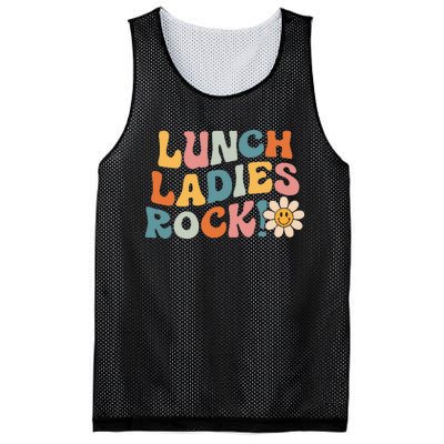 Lunch Ladies Rock! Retro Lunch Ladies Squad Cafeteria Crew Mesh Reversible Basketball Jersey Tank