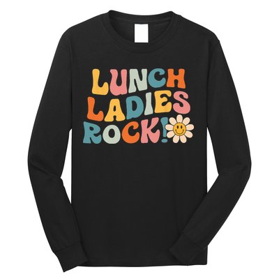 Lunch Ladies Rock! Retro Lunch Ladies Squad Cafeteria Crew Long Sleeve Shirt