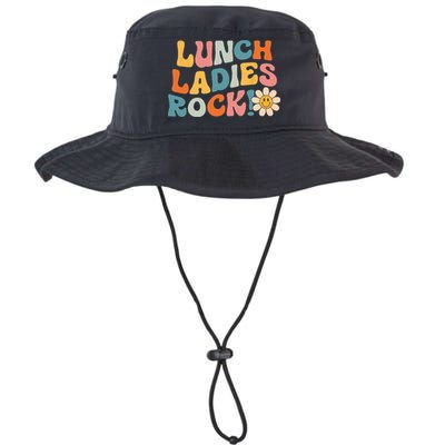 Lunch Ladies Rock! Retro Lunch Ladies Squad Cafeteria Crew Bucket Hat