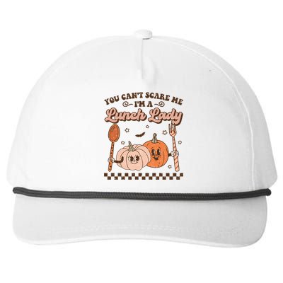 Lunch Lady Retro Fall Pumpkin Pie Halloween School Cafeteria Gift Snapback Five-Panel Rope Hat