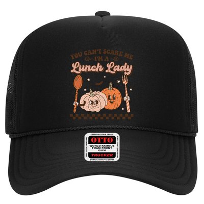 Lunch Lady Retro Fall Pumpkin Pie Halloween School Cafeteria Gift Trucker Hat