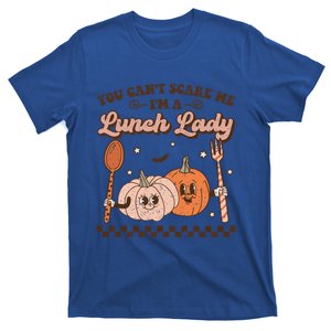 Lunch Lady Retro Fall Pumpkin Pie Halloween School Cafeteria Gift T-Shirt