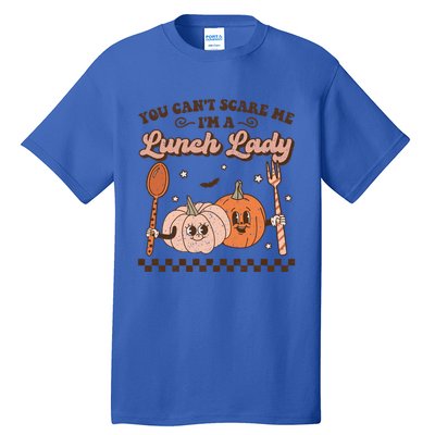 Lunch Lady Retro Fall Pumpkin Pie Halloween School Cafeteria Gift Tall T-Shirt