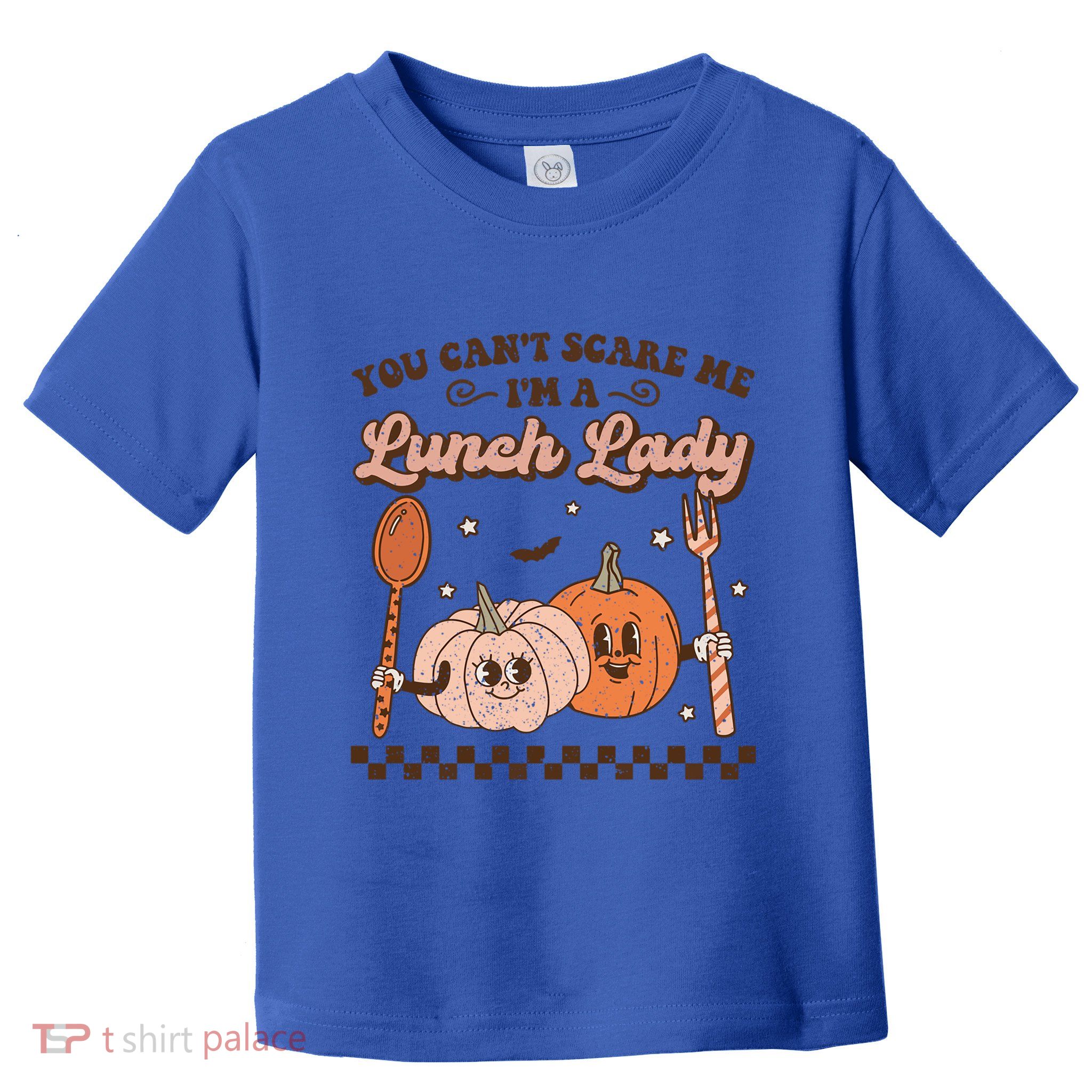 Lunch Lady Retro Fall Pumpkin Pie Halloween School Cafeteria Gift Toddler T-Shirt