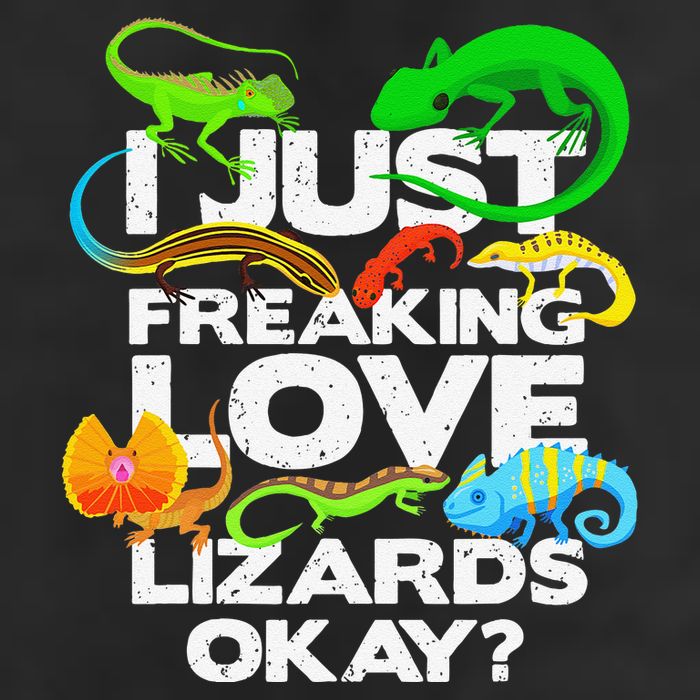 Lizard Lover Reptile Types Of Lizards Funny Lizard 7 Panel Mesh Trucker Snapback Hat