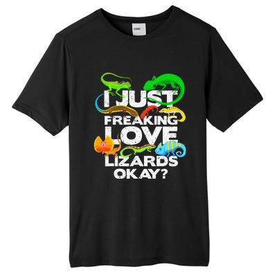 Lizard Lover Reptile Types Of Lizards Funny Lizard Tall Fusion ChromaSoft Performance T-Shirt