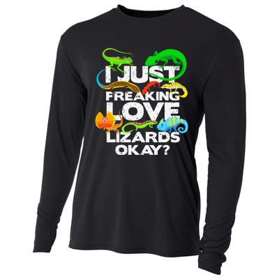 Lizard Lover Reptile Types Of Lizards Funny Lizard Cooling Performance Long Sleeve Crew