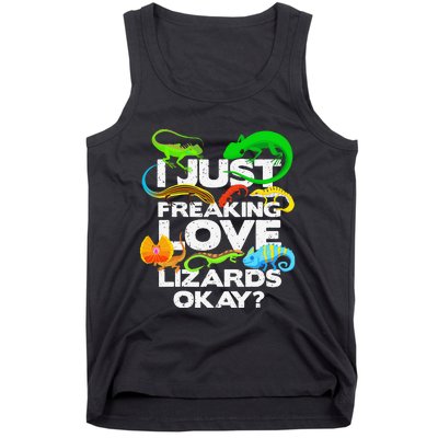 Lizard Lover Reptile Types Of Lizards Funny Lizard Tank Top