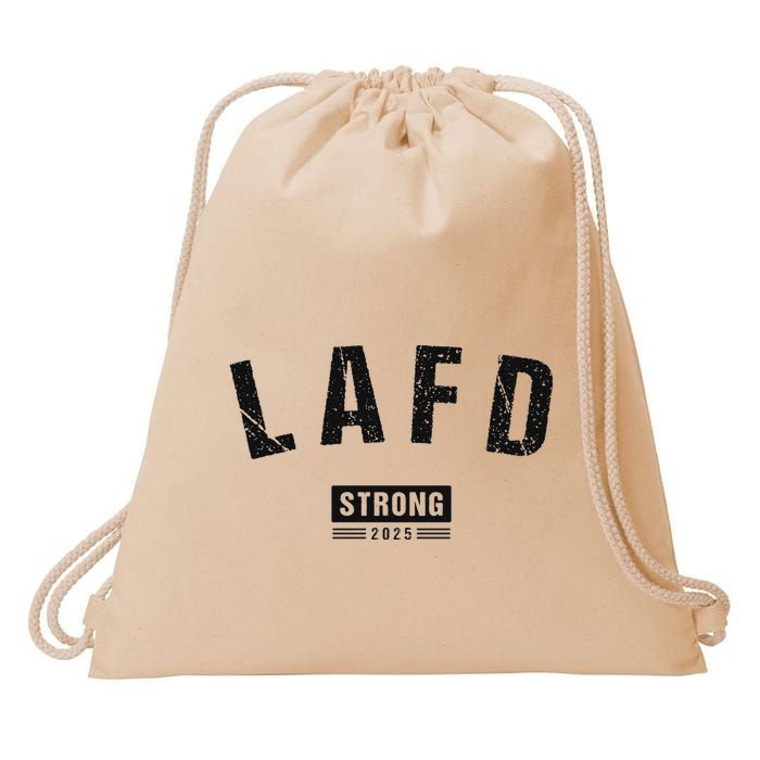 Lafd La Strong Support Drawstring Bag