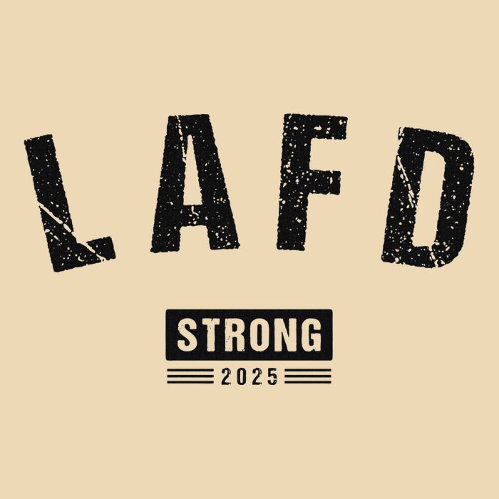 Lafd La Strong Support Drawstring Bag