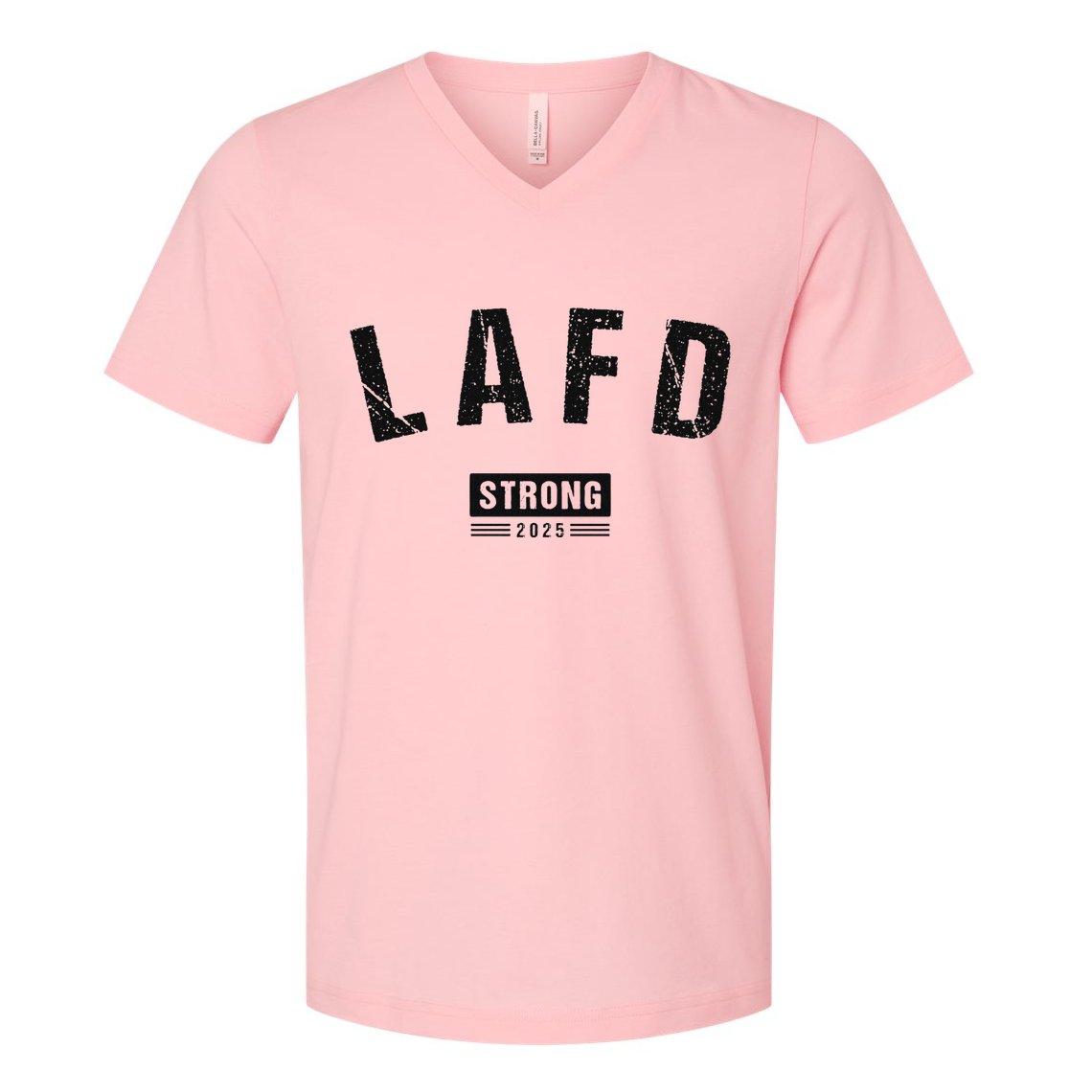 Lafd La Strong Support V-Neck T-Shirt