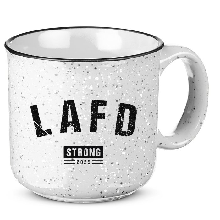 Lafd La Strong Support 15oz Campfire Ceramic Mug