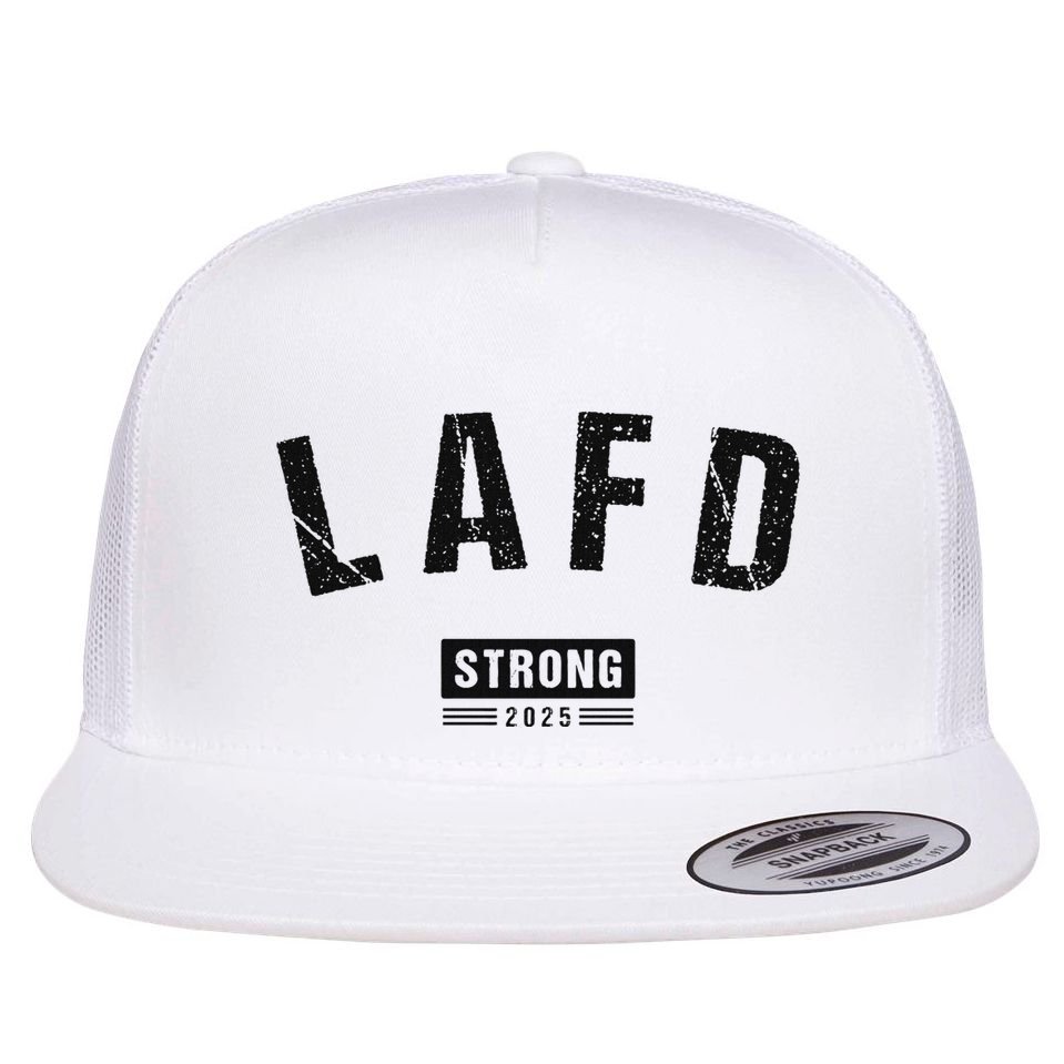 Lafd La Strong Support Flat Bill Trucker Hat