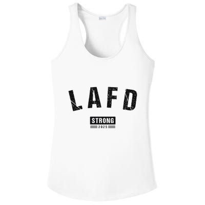 Lafd La Strong Support Ladies PosiCharge Competitor Racerback Tank