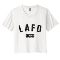 Lafd La Strong Support Women's Crop Top Tee