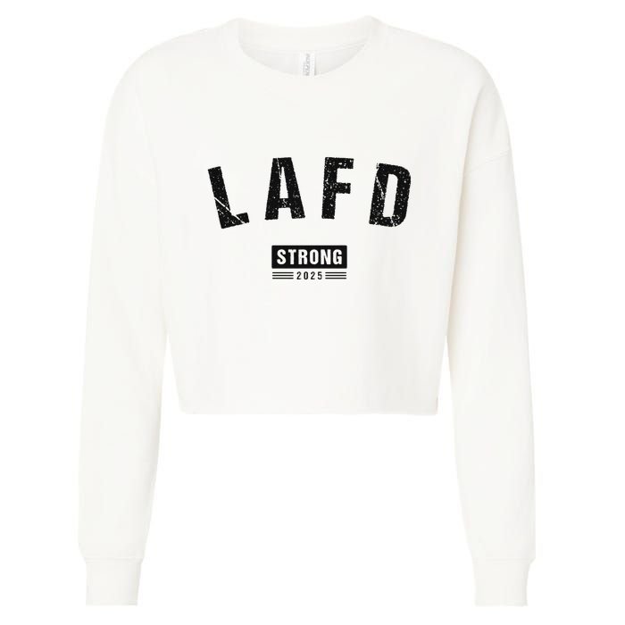 Lafd La Strong Support Cropped Pullover Crew