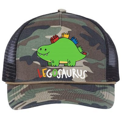 Legosaurus Legos Saurus Retro Rope Trucker Hat Cap