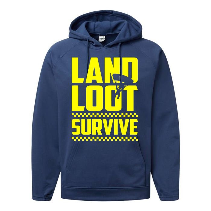 Land Loot Survive Performance Fleece Hoodie