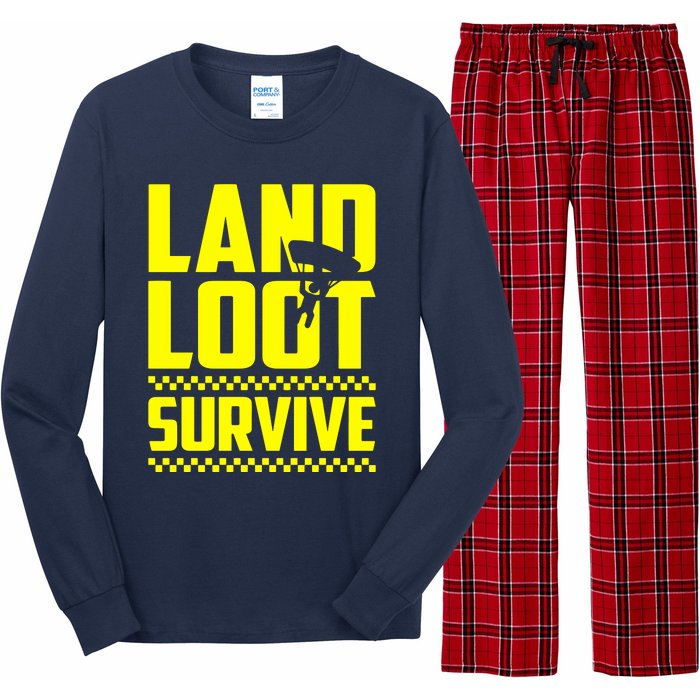 Land Loot Survive Long Sleeve Pajama Set