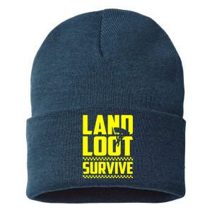 Land Loot Survive Sustainable Knit Beanie