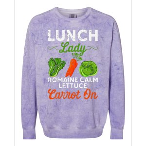 Lunch Lady Squad Cafeteria Worker Dinner Lady Cooking Colorblast Crewneck Sweatshirt