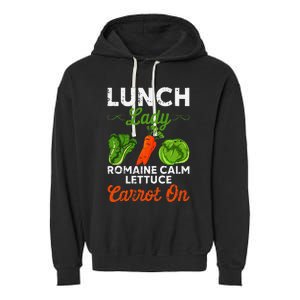 Lunch Lady Squad Cafeteria Worker Dinner Lady Cooking Garment-Dyed Fleece Hoodie