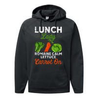 Lunch Lady Squad Cafeteria Worker Dinner Lady Cooking Performance Fleece Hoodie