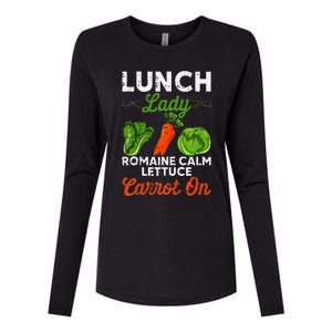 Lunch Lady Squad Cafeteria Worker Dinner Lady Cooking Womens Cotton Relaxed Long Sleeve T-Shirt