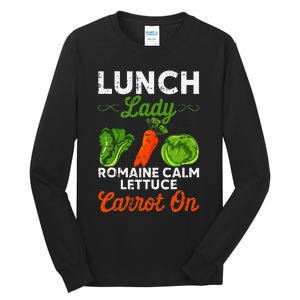 Lunch Lady Squad Cafeteria Worker Dinner Lady Cooking Tall Long Sleeve T-Shirt