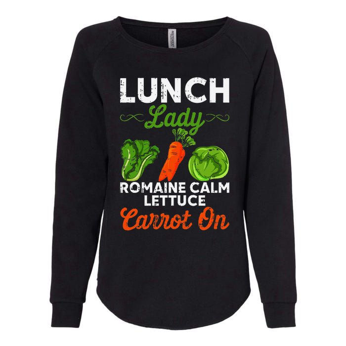 Lunch Lady Squad Cafeteria Worker Dinner Lady Cooking Womens California Wash Sweatshirt