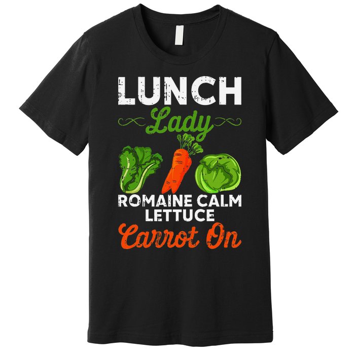 Lunch Lady Squad Cafeteria Worker Dinner Lady Cooking Premium T-Shirt