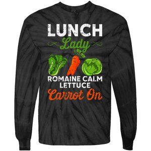 Lunch Lady Squad Cafeteria Worker Dinner Lady Cooking Tie-Dye Long Sleeve Shirt