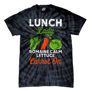 Lunch Lady Squad Cafeteria Worker Dinner Lady Cooking Tie-Dye T-Shirt