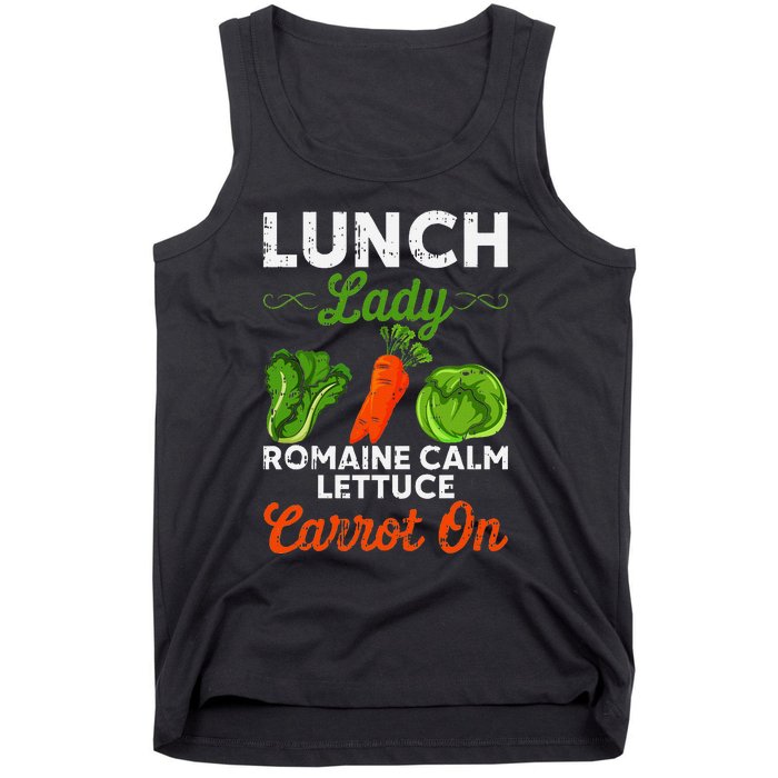 Lunch Lady Squad Cafeteria Worker Dinner Lady Cooking Tank Top