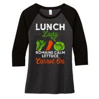 Lunch Lady Squad Cafeteria Worker Dinner Lady Cooking Women's Tri-Blend 3/4-Sleeve Raglan Shirt