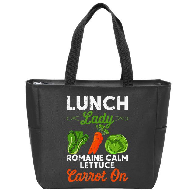 Lunch Lady Squad Cafeteria Worker Dinner Lady Cooking Zip Tote Bag