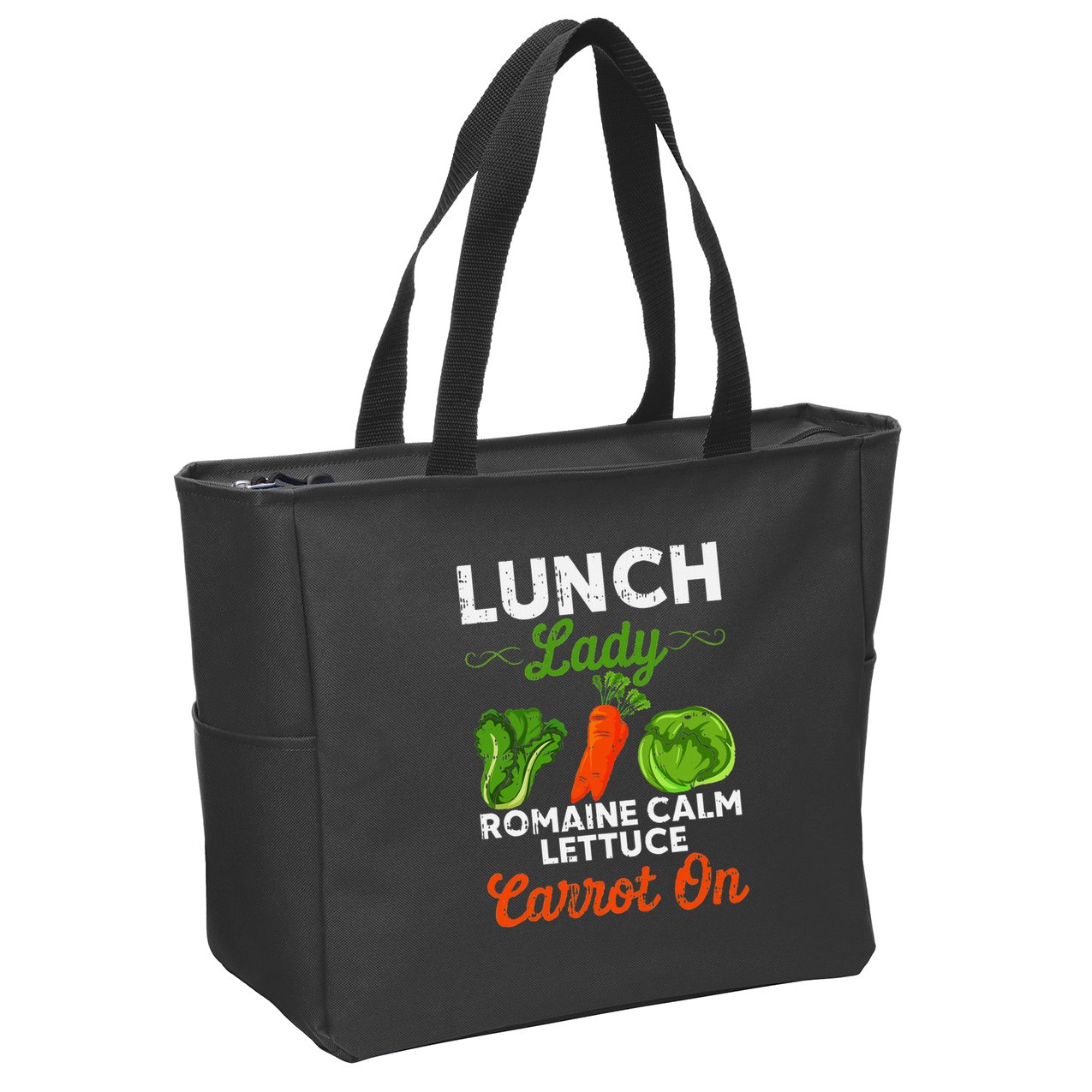 Lunch Lady Squad Cafeteria Worker Dinner Lady Cooking Zip Tote Bag